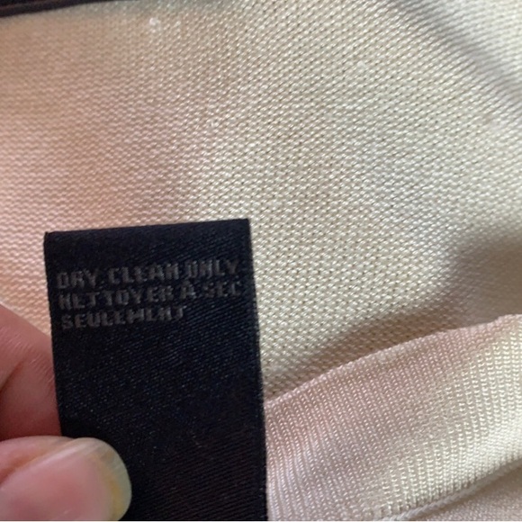 Easel cream floral sequinned cardigan with cream top size S - Picture 10 of 11